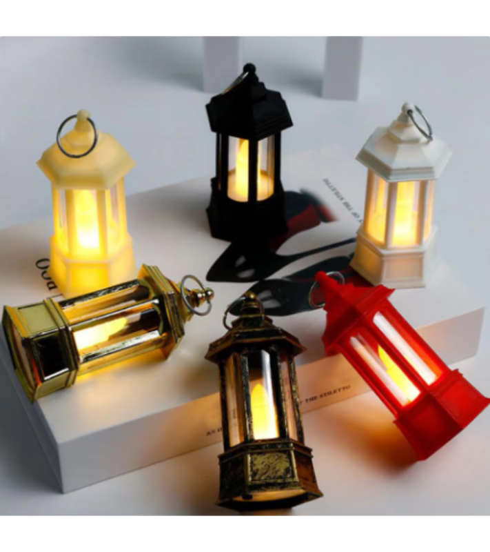 Spooky Candle Light Led Candle Light with Hook Soft Lighting Battery-operated Hanging Lantern Halloween Party Decoration Light